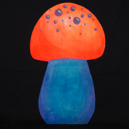 UV mini mushroom (Orange, Blue)